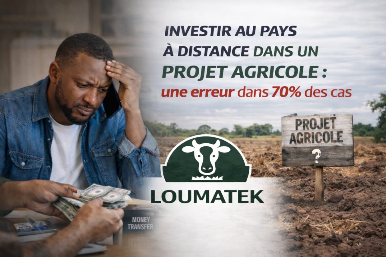 Envoyer de l’argent au pays pour investir à distance dans un projet agricole ? Dans 70% des cas, c’est une erreur .