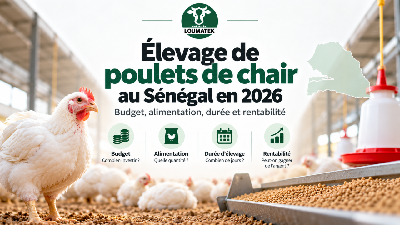 Élevage de poulets de chair au Sénégal : budget, alimentation, durée et rentabilité en 2026
