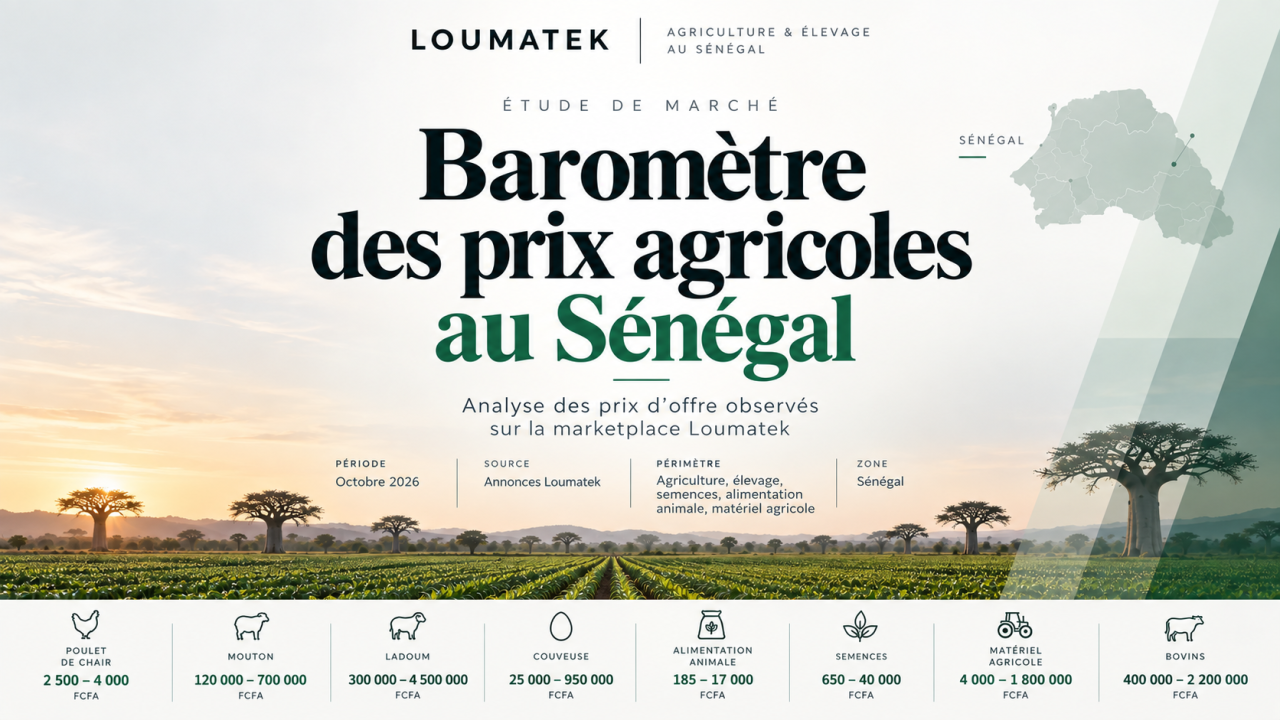 BAROMÈTRE LOUMATEK DES PRIX AGRICOLES AU SÉNÉGAL  Édition — Octobre 2026